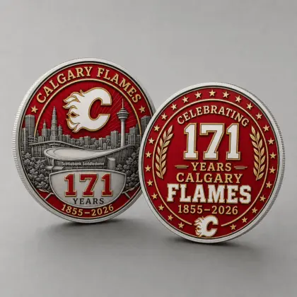 Calgary Flames | Premium NHL Anniversary Commemorative Challenge Coin NDN