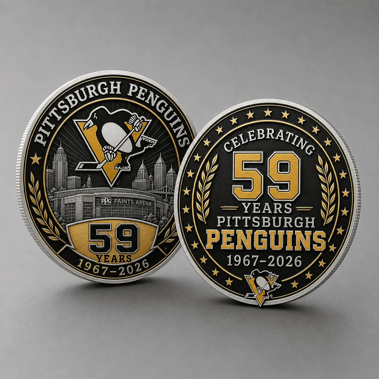 Pittsburgh Penguins | Premium NHL Anniversary Commemorative Challenge Coin NDN