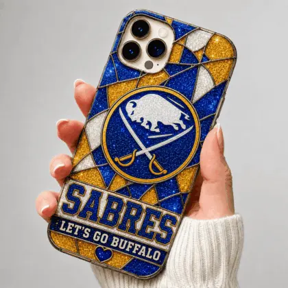 Buffalo Sabres | Premium NHL Glitter Mosaic Mascot Phone Case NDN