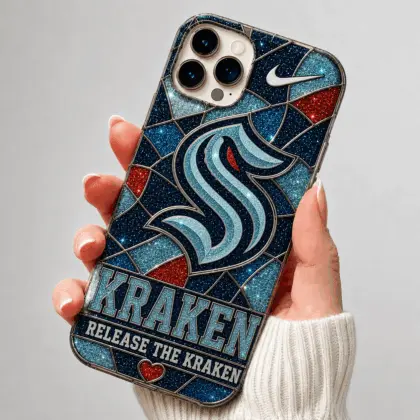 Seattle Kraken | Premium NHL Glitter Mosaic Mascot Phone Case NDN
