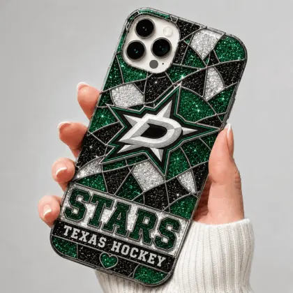 Dallas Stars | Premium NHL Glitter Mosaic Mascot Phone Case NDN