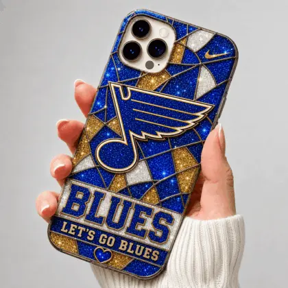 St. Louis Blues | Premium NHL Glitter Mosaic Mascot Phone Case NDN