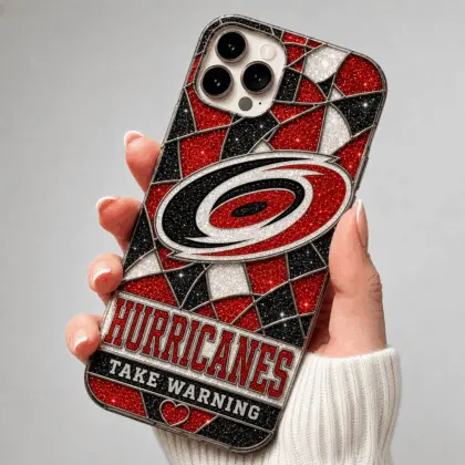 Carolina Hurricanes | Premium NHL Glitter Mosaic Mascot Phone Case NDN