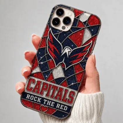 Washington Capitals | Premium NHL Glitter Mosaic Mascot Phone Case NDN