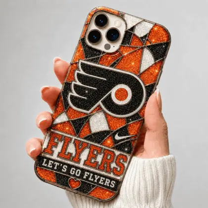 Philadelphia Flyers | Premium NHL Glitter Mosaic Mascot Phone Case NDN