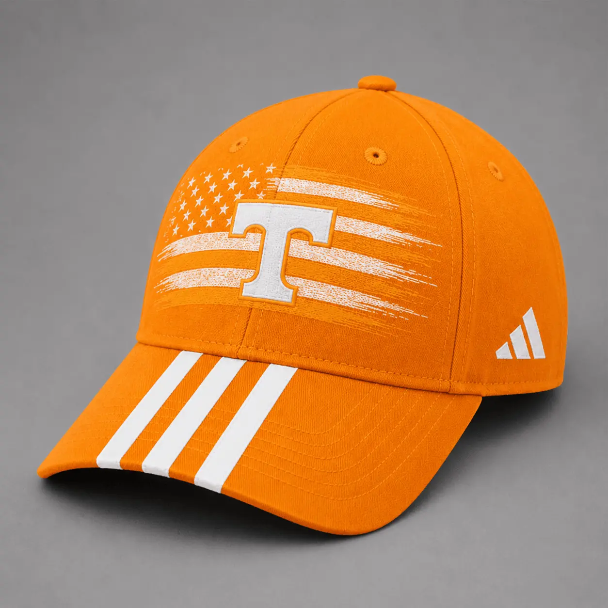 Tennessee Volunteers | Premium NCAA American Flag Brush Logo Performance Cap