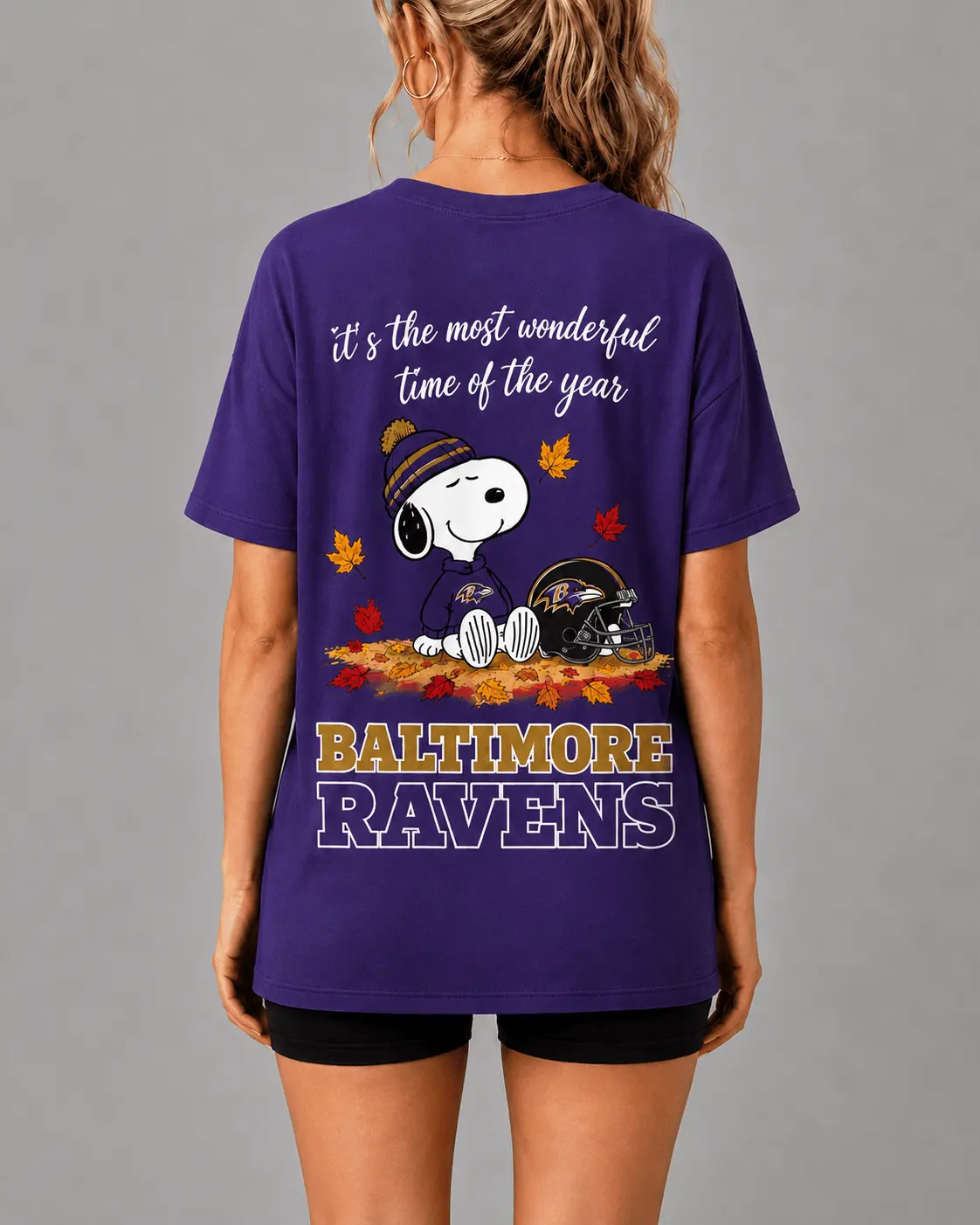 Baltimore Ravens | Premium NFL Fall Football Season Comfort V-neck NY - Image 3