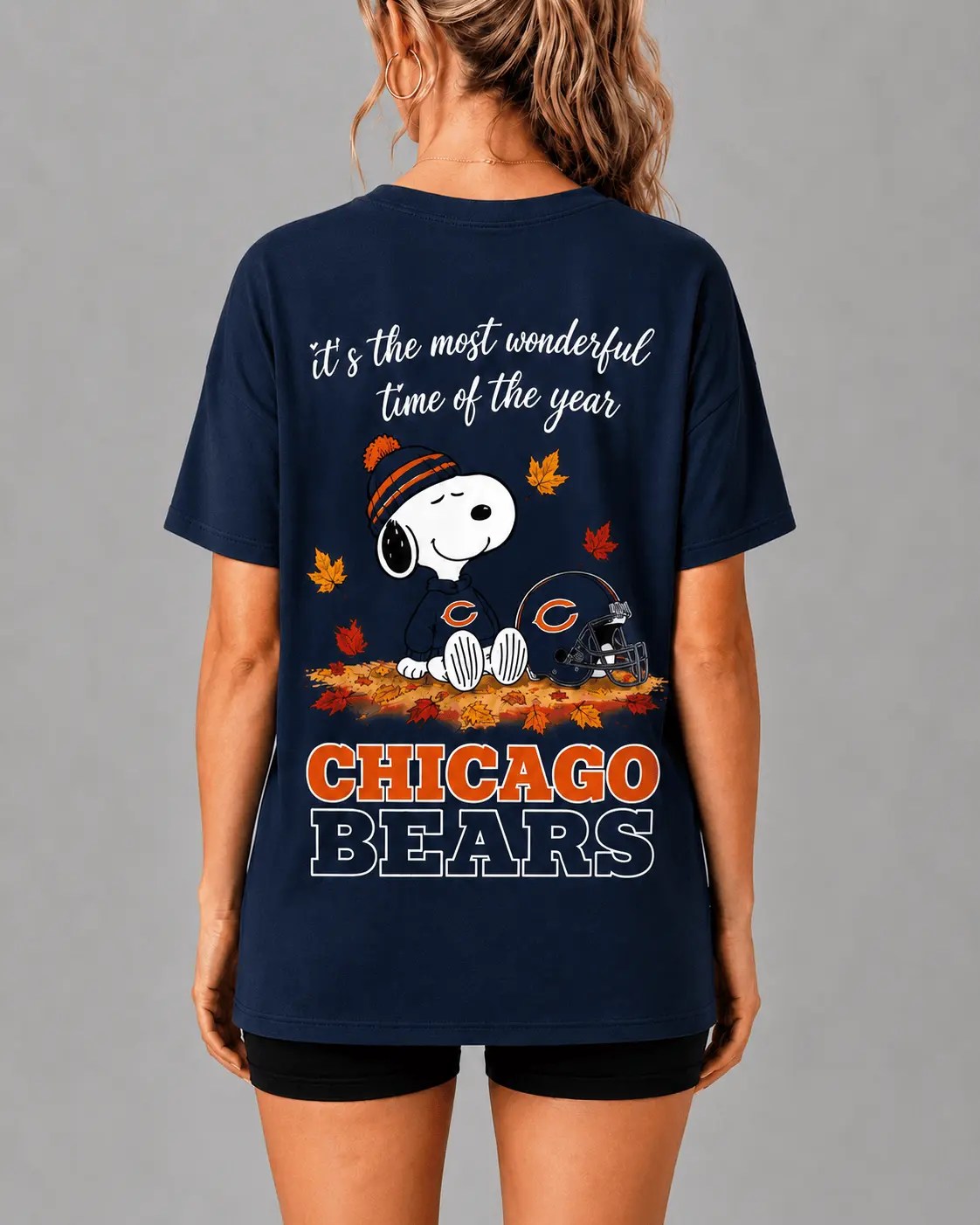 Chicago Bears | Premium NFL Fall Football Season Comfort V-neck NY - Image 3