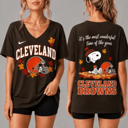 Cleveland Browns | Premium NFL Fall Football Season Comfort V-neck NY