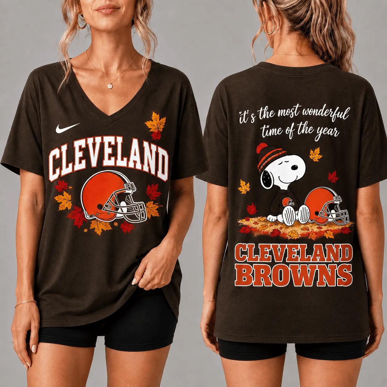 Cleveland Browns | Premium NFL Fall Football Season Comfort V-neck NY