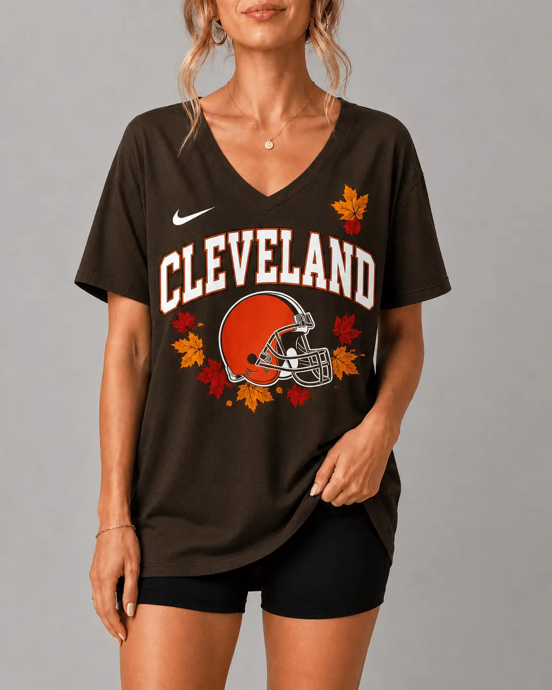 Cleveland Browns | Premium NFL Fall Football Season Comfort V-neck NY - Image 2