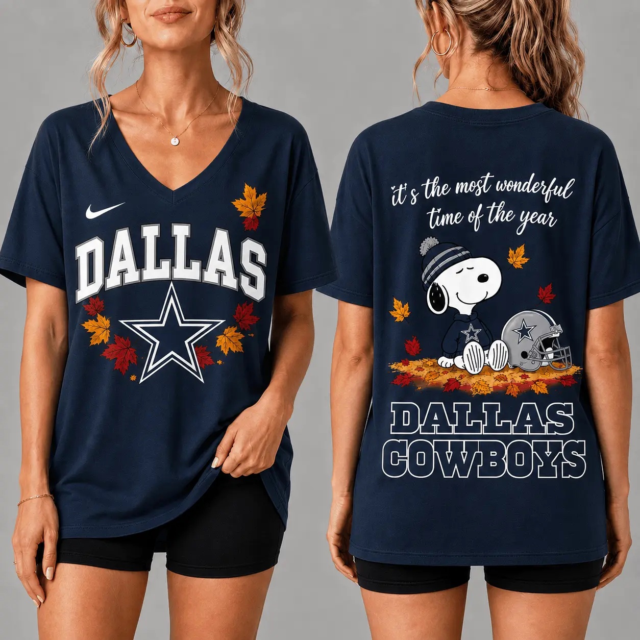 Dallas Cowboys | Premium NFL Fall Football Season Comfort V-neck NY