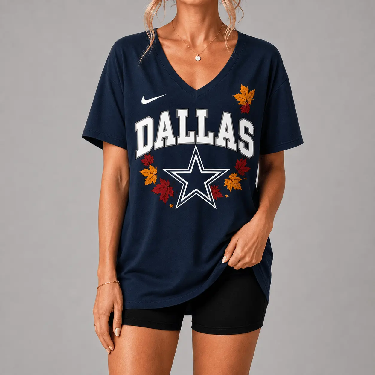 Dallas Cowboys | Premium NFL Fall Football Season Comfort V-neck NY - Image 2
