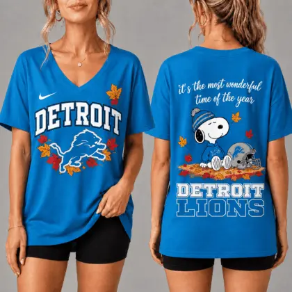Detroit Lions | Premium NFL Fall Football Season Comfort V-neck NY
