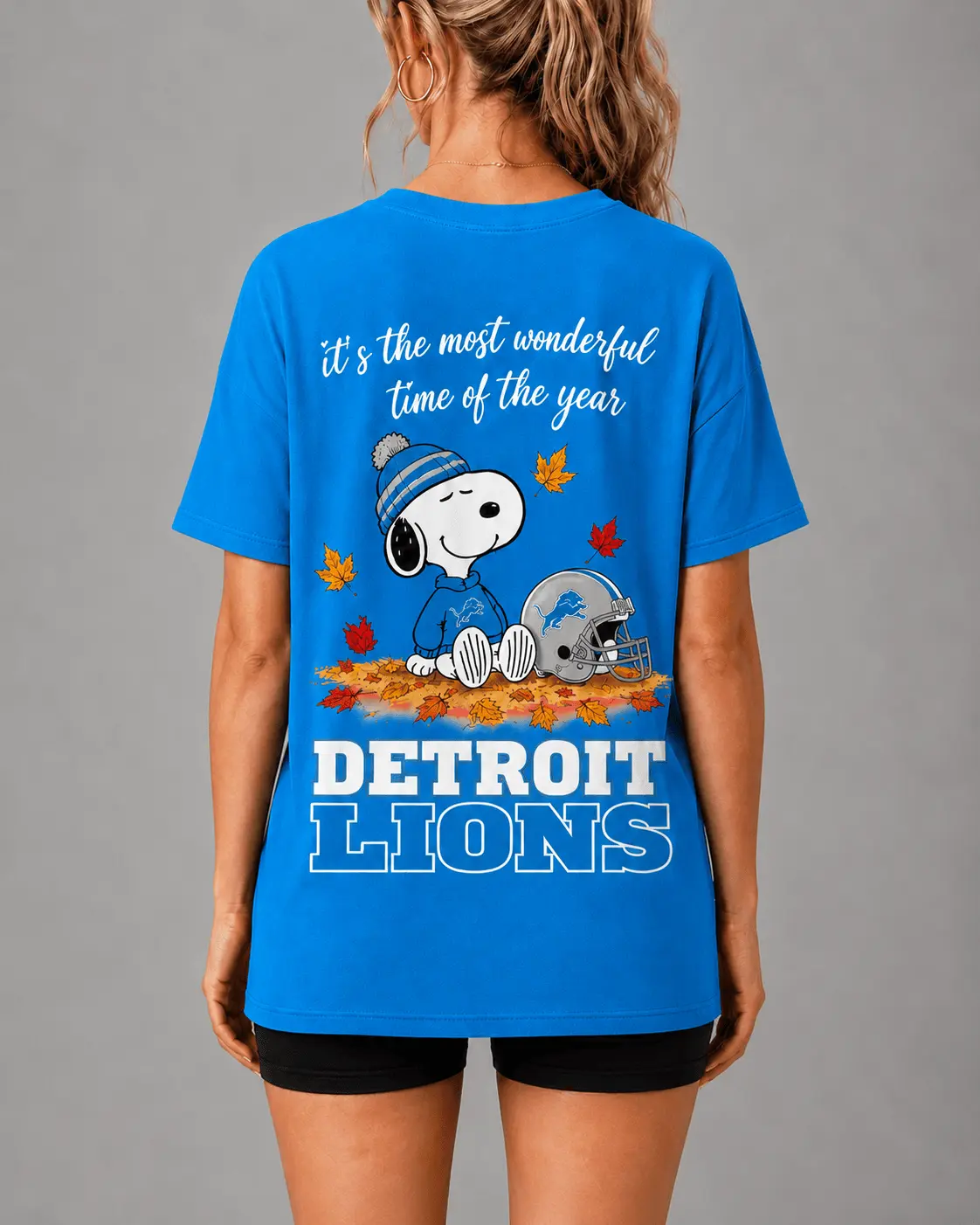 Detroit Lions | Premium NFL Fall Football Season Comfort V-neck NY - Image 3