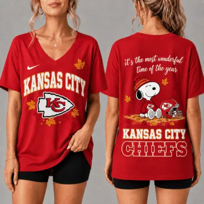 Kansas City Chiefs | Premium NFL Fall Football Season Comfort V-neck NY