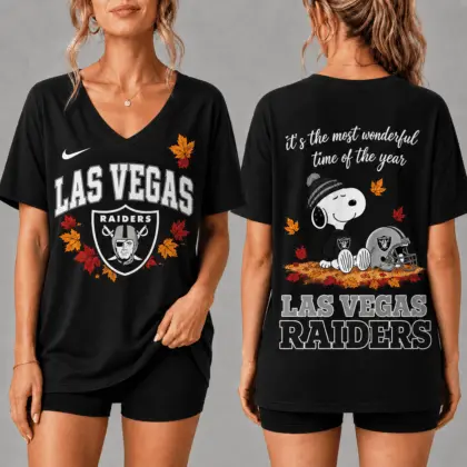 Las Vegas Raiders | Premium NFL Fall Football Season Comfort V-neck NY