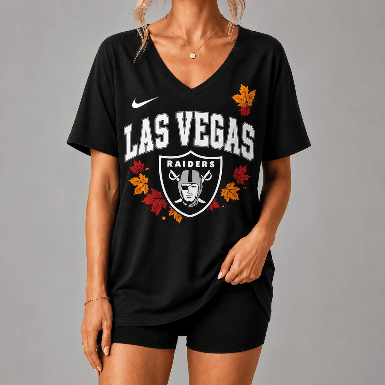 Las Vegas Raiders | Premium NFL Fall Football Season Comfort V-neck NY - Image 2