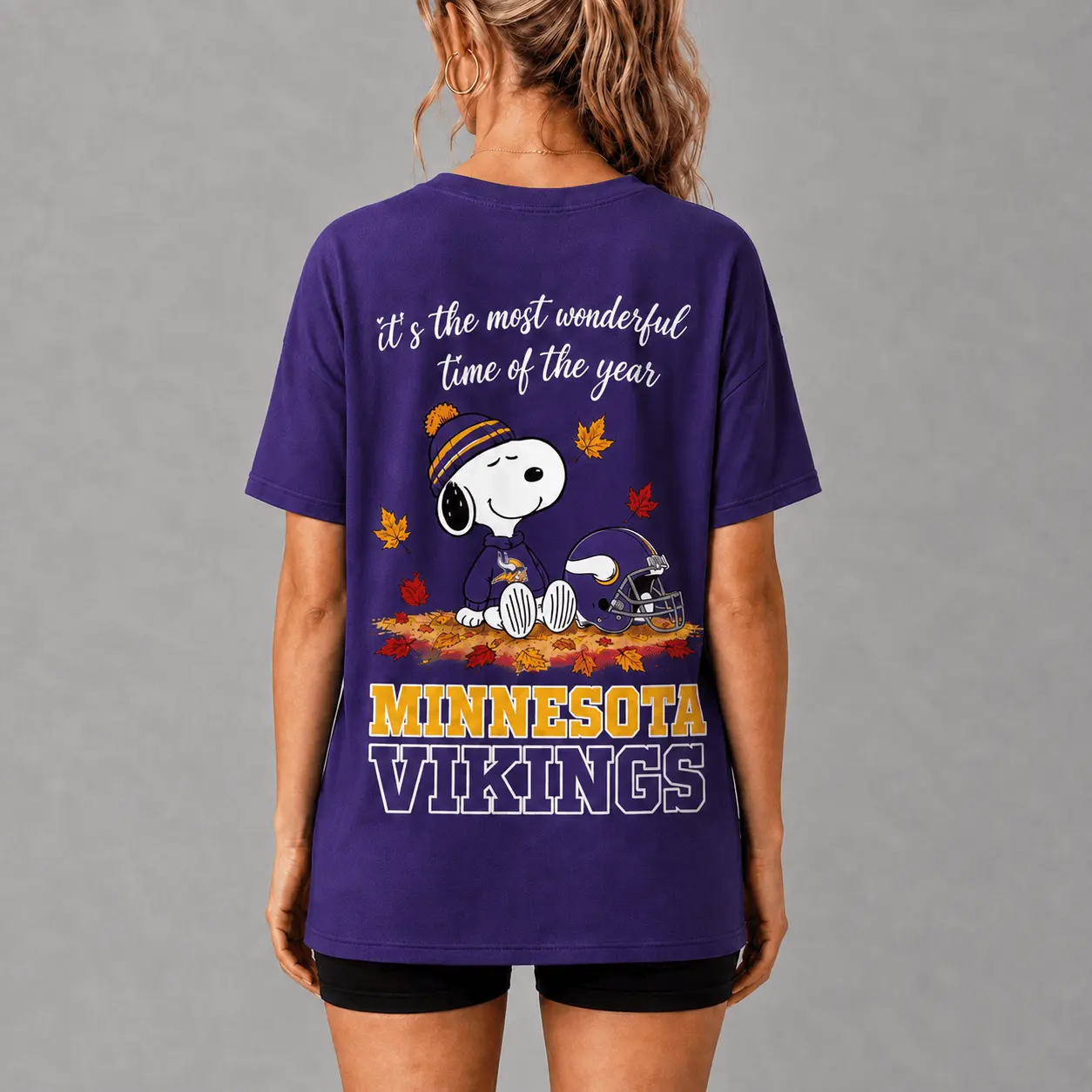 Minnesota Vikings | Premium NFL Fall Football Season Comfort V-neck NY - Image 3