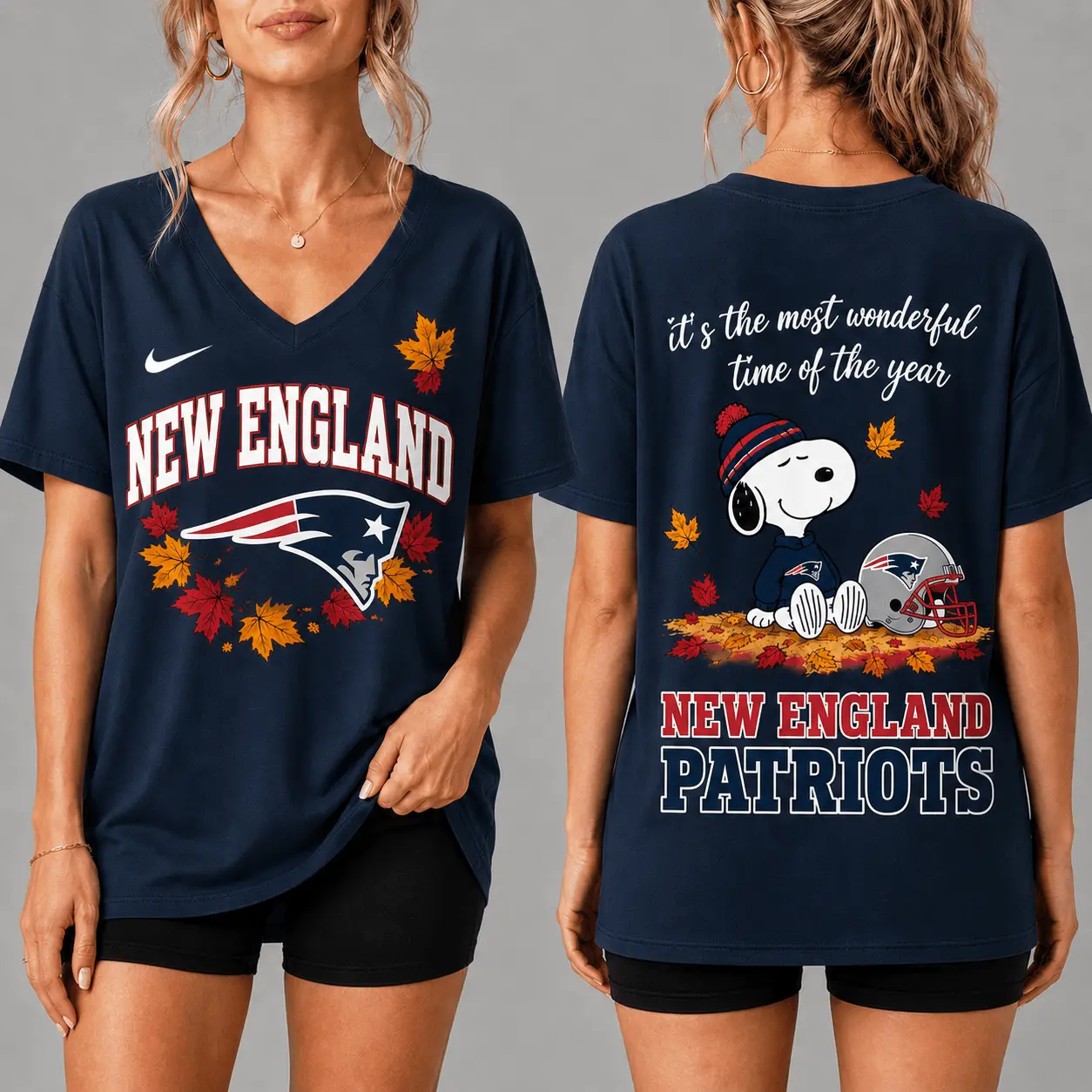 New England Patriots | Premium NFL Fall Football Season Comfort V-neck NY