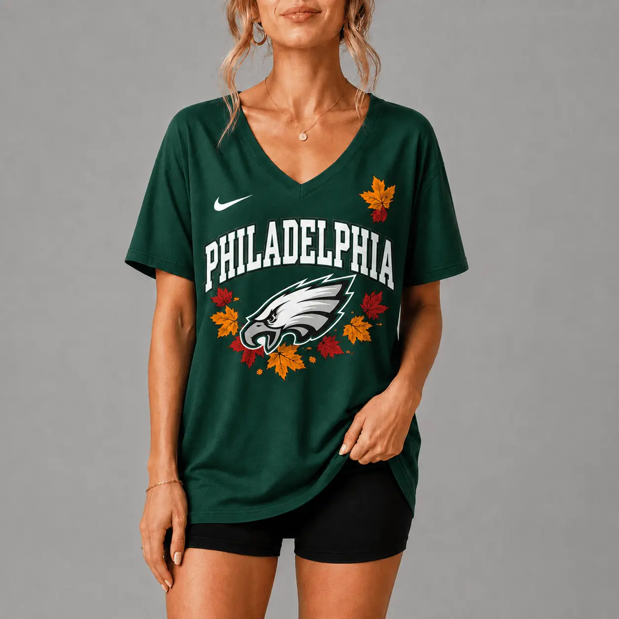 Philadelphia Eagles | Premium NFL Fall Football Season Comfort V-neck NY - Image 2