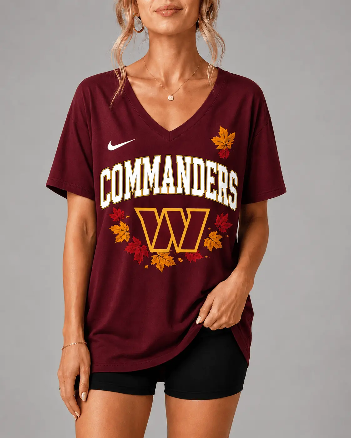 Washington Commanders | Premium NFL Fall Football Season Comfort V-neck NY - Image 2