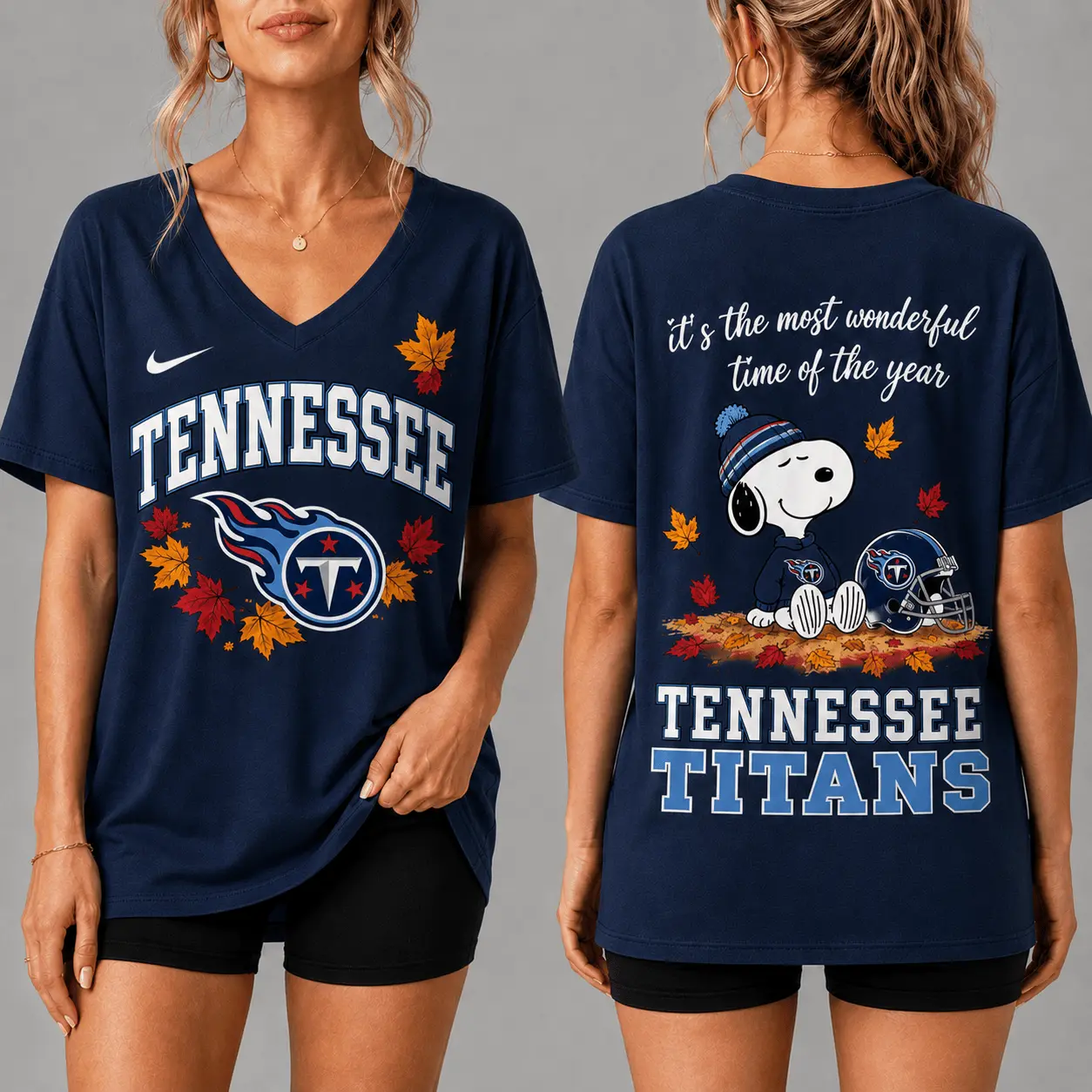 Tennessee Titans | Premium NFL Fall Football Season Comfort V-neck NY