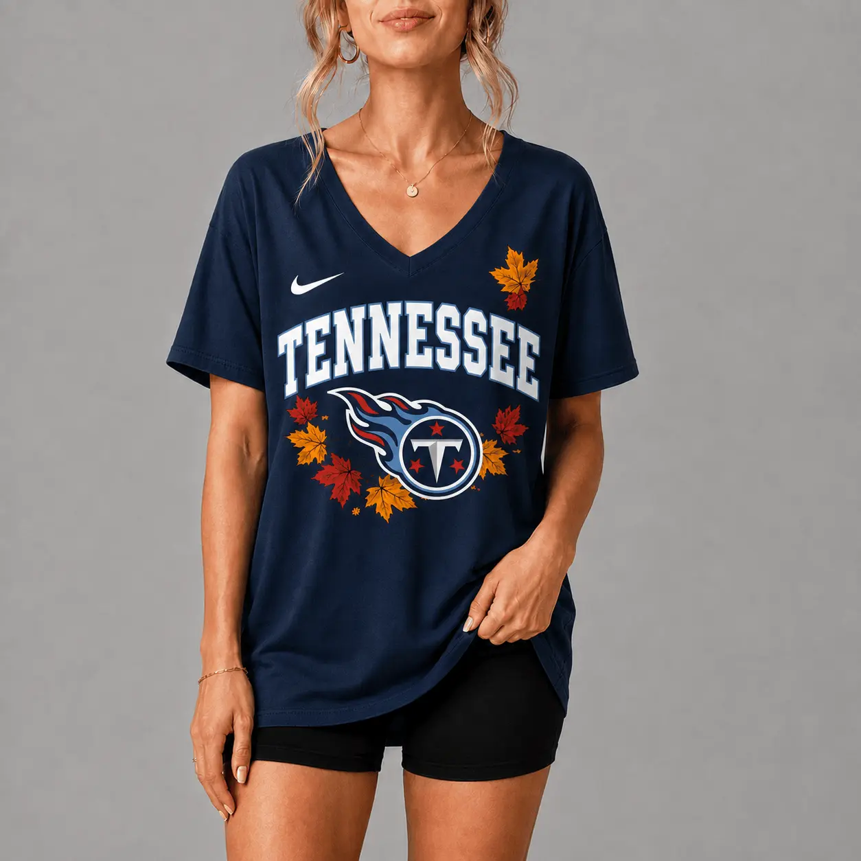 Tennessee Titans | Premium NFL Fall Football Season Comfort V-neck NY - Image 2