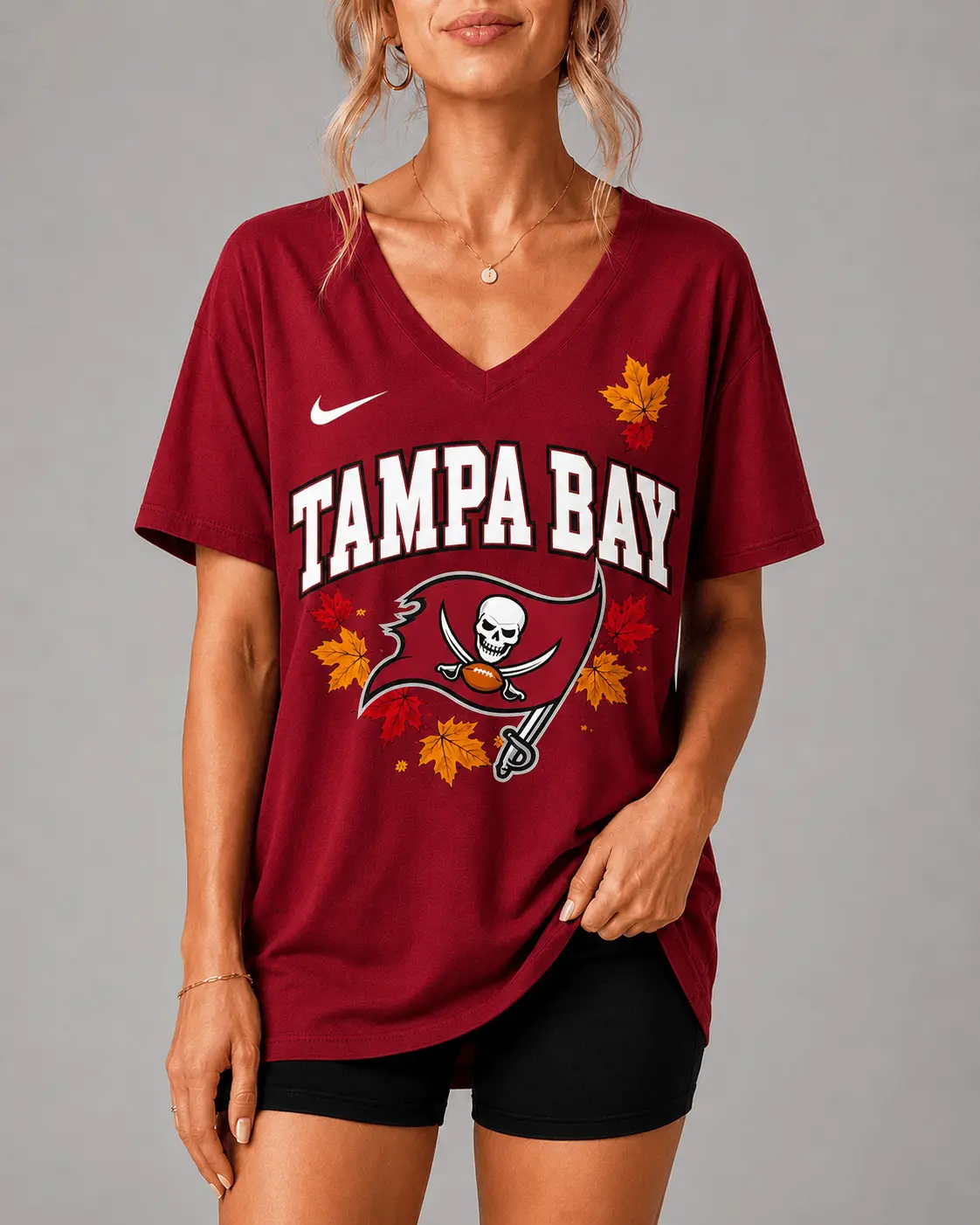 Tampa Bay Buccaneers | Premium NFL Fall Football Season Comfort V-neck NY - Image 2