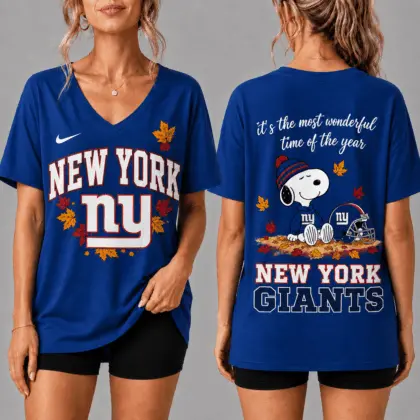 New York Giants | Premium NFL Fall Football Season Comfort V-neck NY