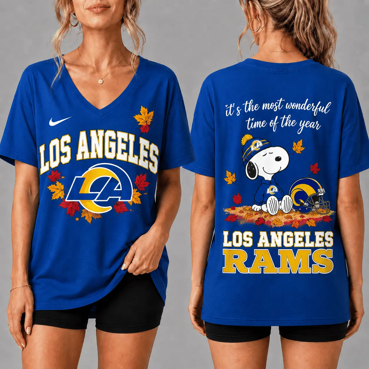 Los Angeles Rams | Premium NFL Fall Football Season Comfort V-neck NY