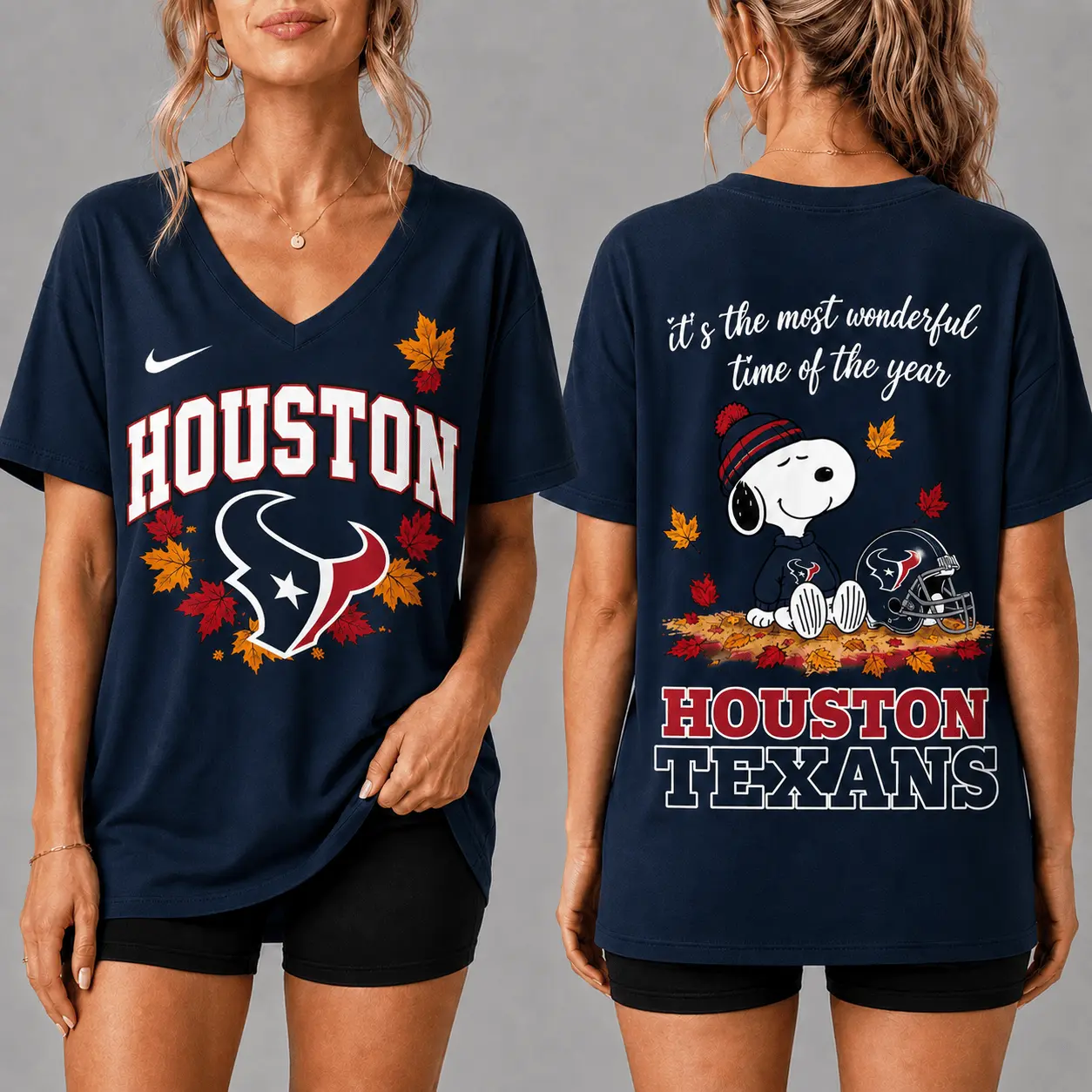 Houston Texans | Premium NFL Fall Football Season Comfort V-neck NY