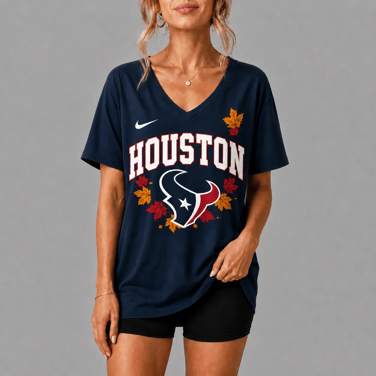 Houston Texans | Premium NFL Fall Football Season Comfort V-neck NY - Image 2