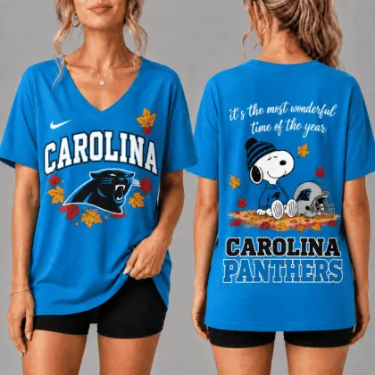 Carolina Panthers | Premium NFL Fall Football Season Comfort V-neck NY