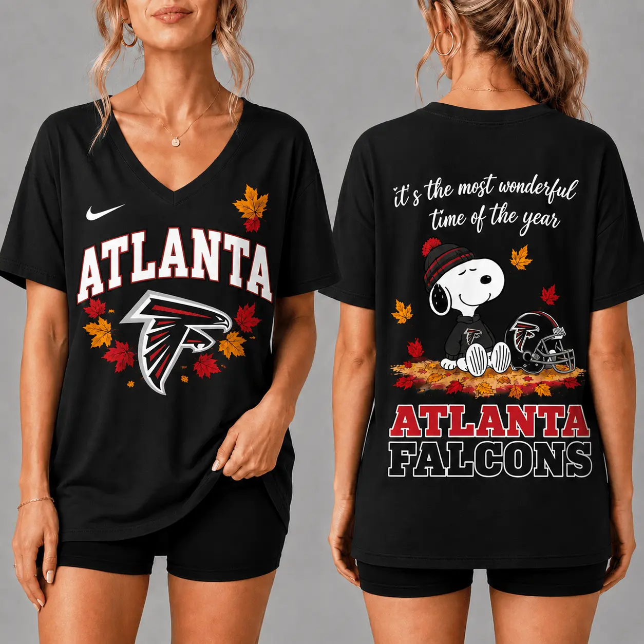 Atlanta Falcons | Premium NFL Fall Football Season Comfort V-neck NY