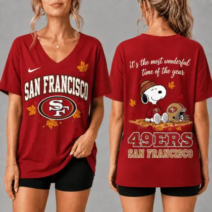 San Francisco 49ers | Premium NFL Fall Football Season Comfort V-neck NY