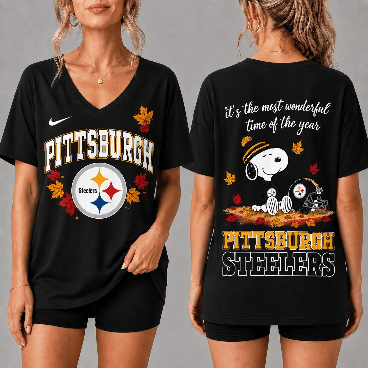 Pittsburgh Steelers | Premium NFL Fall Football Season Comfort V-neck NY