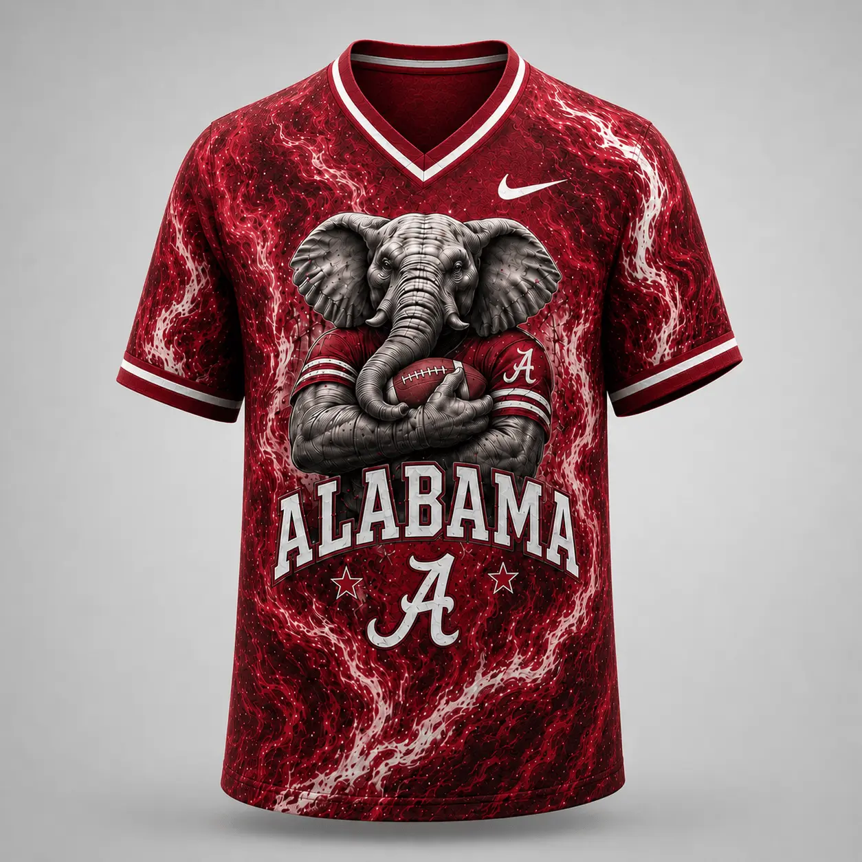 Alabama Crimson Tide | Premium NCAA Game Day Heritage Fan V-Neck NY - Image 2