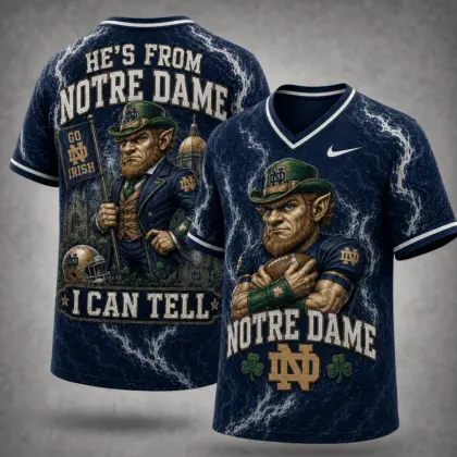 Notre Dame Fighting Irish | Premium NCAA Game Day Heritage Fan V-Neck NY