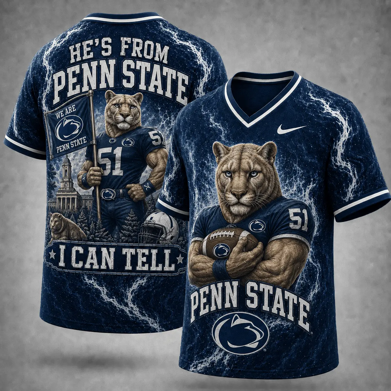 Penn State Nittany Lions | Premium NCAA Game Day Heritage Fan V-Neck NY