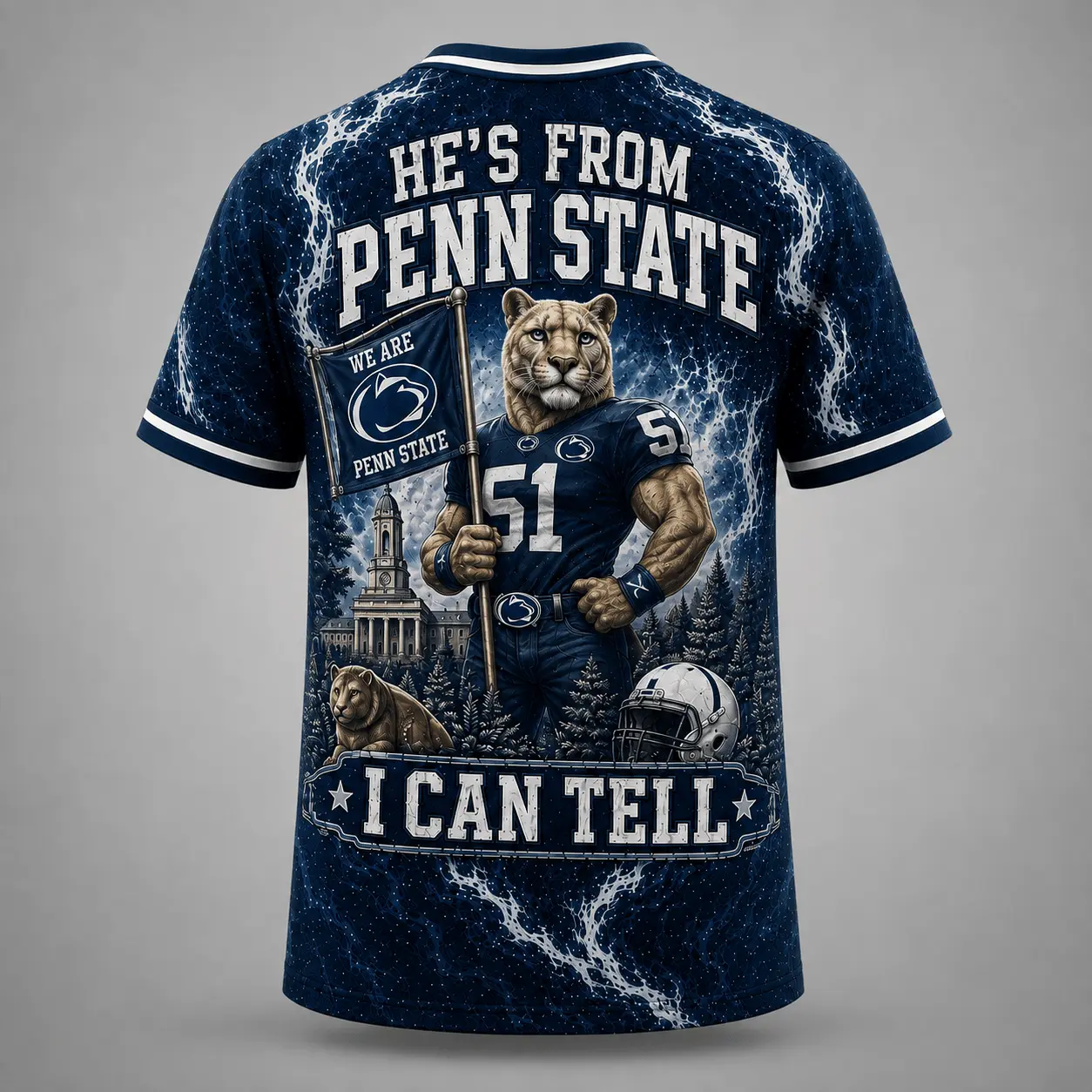 Penn State Nittany Lions | Premium NCAA Game Day Heritage Fan V-Neck NY - Image 3