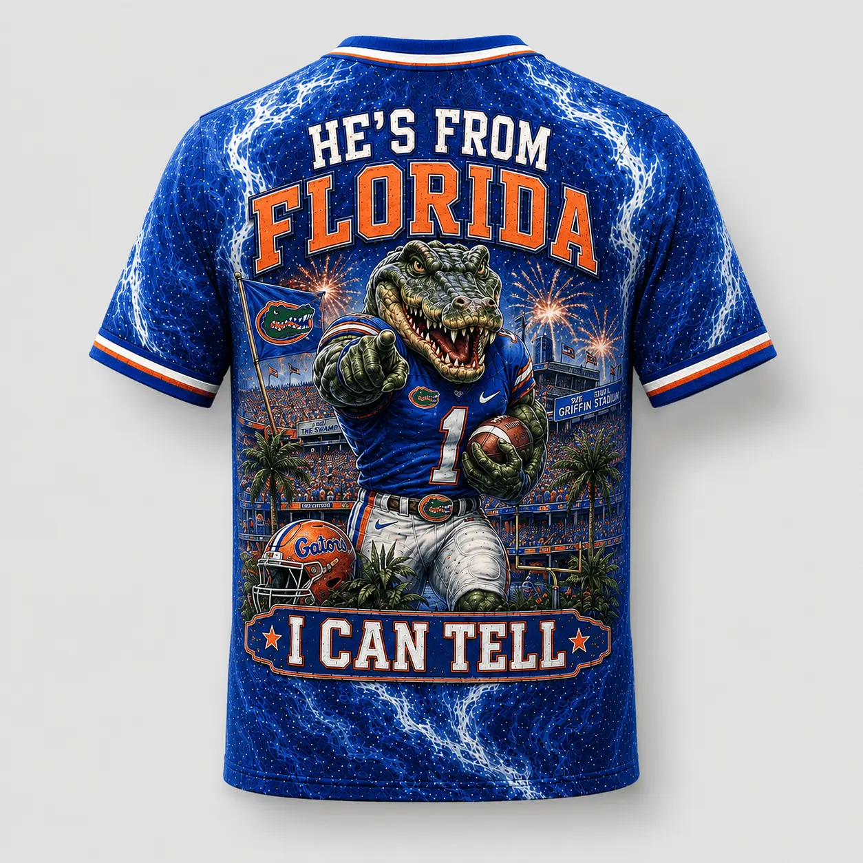 Florida Gators | Premium NCAA Game Day Heritage Fan V-Neck NY - Image 3