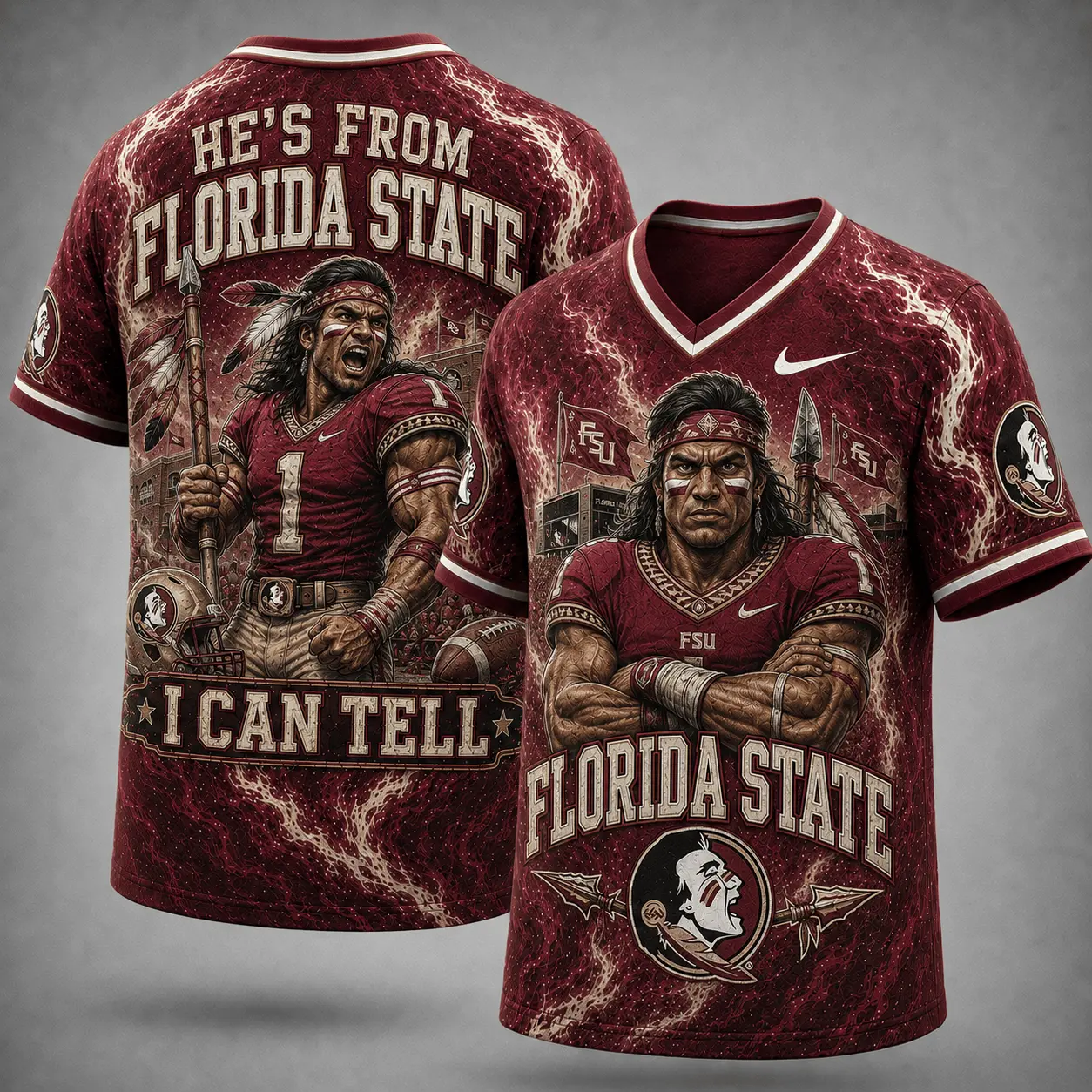 Florida State Seminoles | Premium NCAA Game Day Heritage Fan V-Neck NY