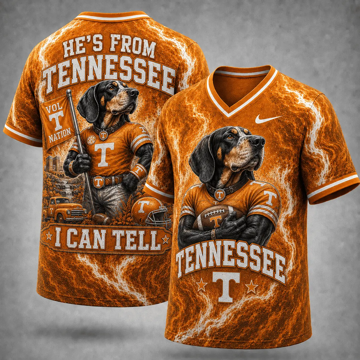 Tennessee Volunteers | Premium NCAA Game Day Heritage Fan V-Neck NY
