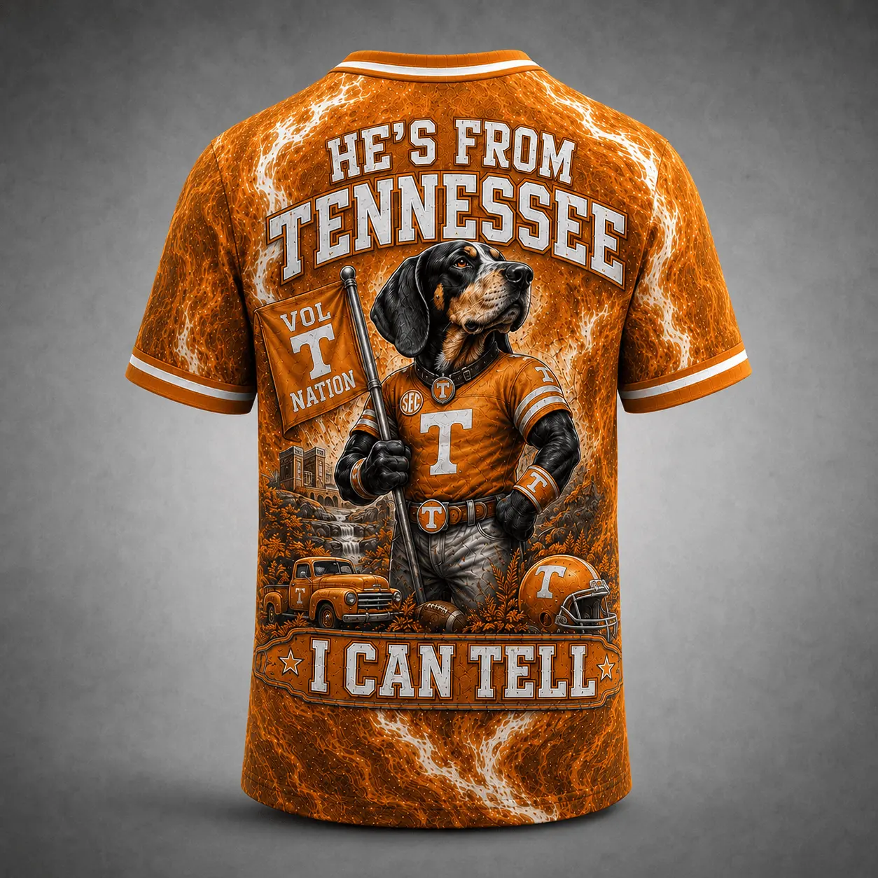 Tennessee Volunteers | Premium NCAA Game Day Heritage Fan V-Neck NY - Image 3