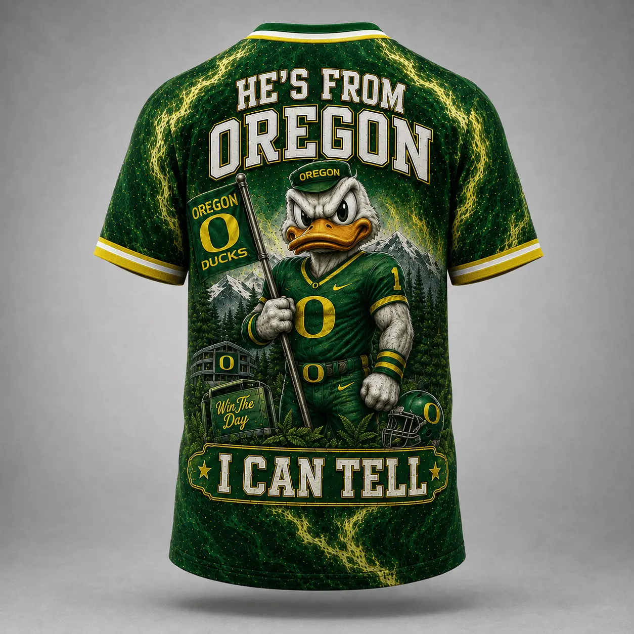 Oregon Ducks | Premium NCAA Game Day Heritage Fan V-Neck NY - Image 3