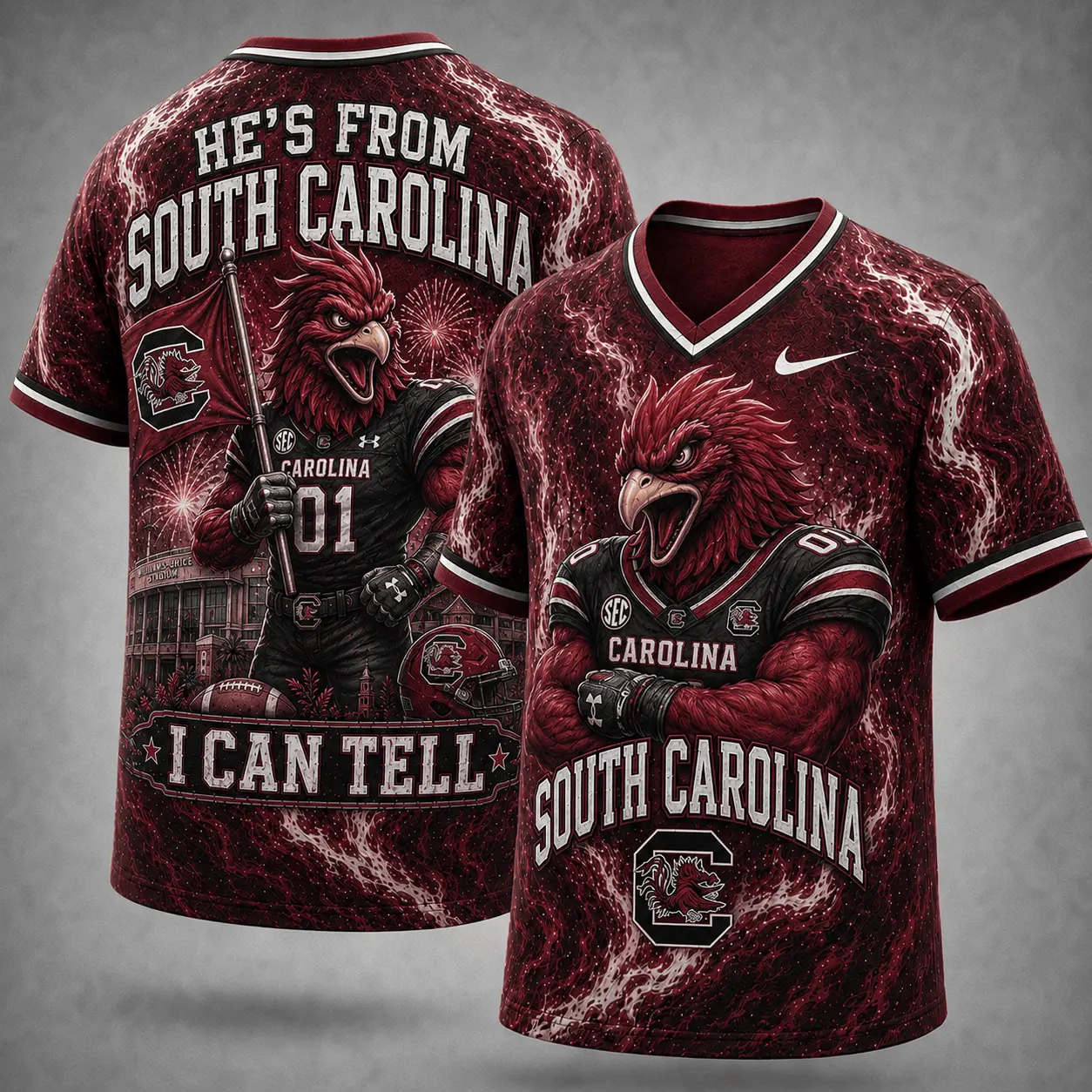 South Carolina Gamecocks | Premium NCAA Game Day Heritage Fan V-Neck NY