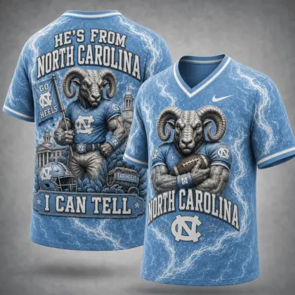North Carolina Tar Heels | Premium NCAA Game Day Heritage Fan V-Neck NY