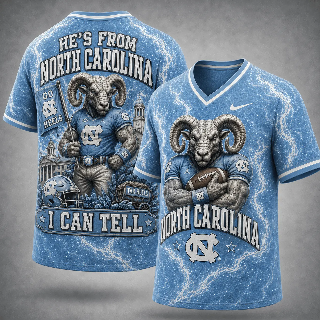 North Carolina Tar Heels | Premium NCAA Game Day Heritage Fan V-Neck NY
