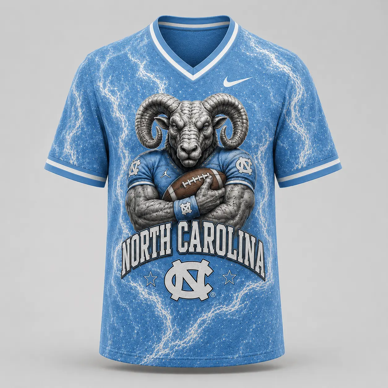North Carolina Tar Heels | Premium NCAA Game Day Heritage Fan V-Neck NY - Image 2